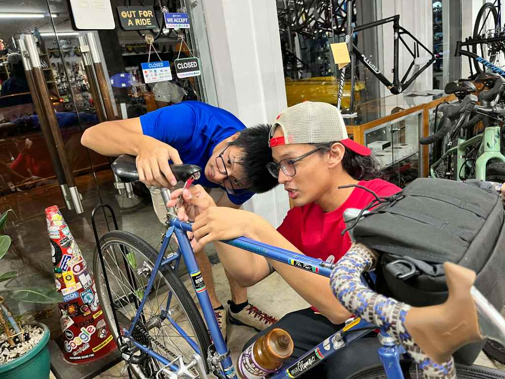 This 1978 Fuji Olympic touring bike is a gold medal